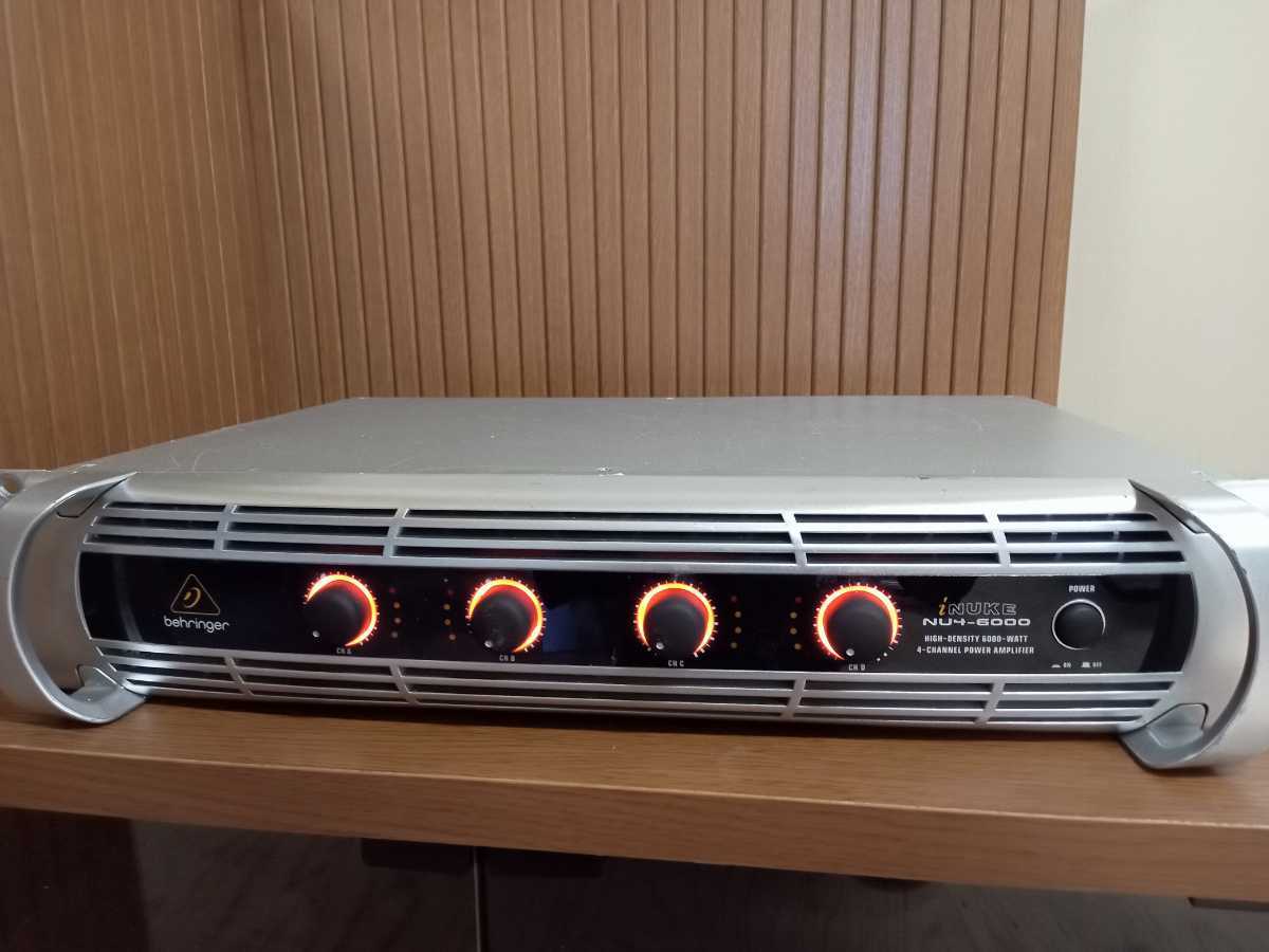 完動品　Behringer NU6000 パワーアンプ　（1504） BEHRINGER ベリンガー iNUKE NU4-6000 パワーアンプ 現状渡し 【公式通販】