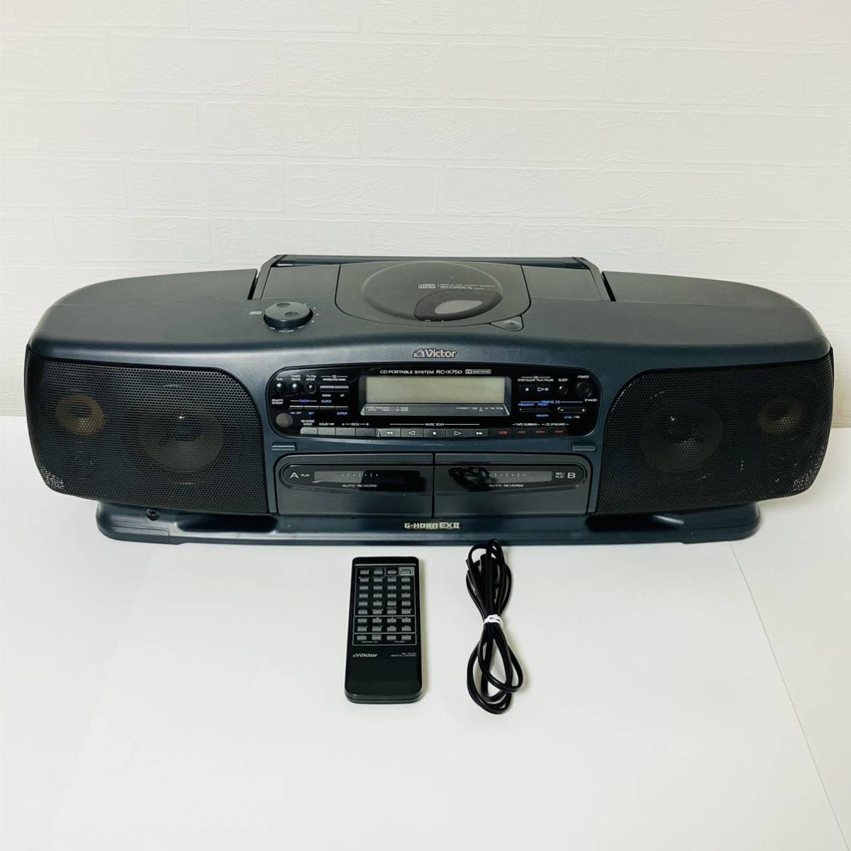 セール，人気SALE 価格 /安心発送 Victor ビクター RC-X750 G-HORN EXⅡ バブルラジカセ リモコン付属 再生OK 現状品(ラジカセ)｜売買されたオークション情報、yahooの商品情報をアーカイブ公開 - オークファン ラジカセ
