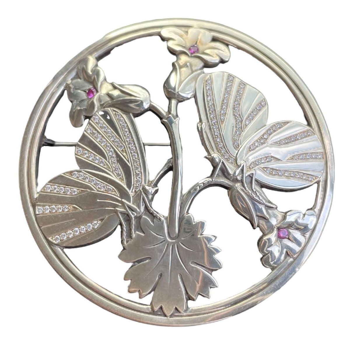 1円 Georg Jensen ジョージジェンセン マリノウスキー バタフライ