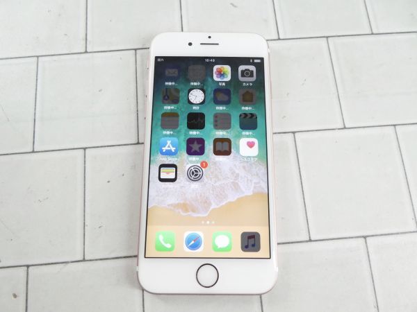 即出荷可 au Apple iPhone6s 64GB MKQR2J/A ローズゴールド 初回起動