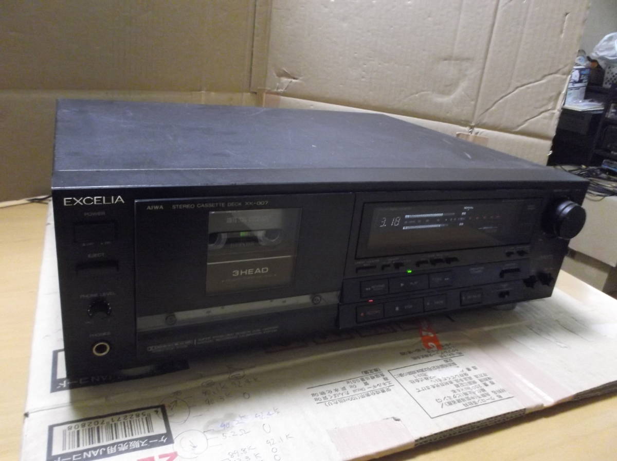 アイワ 3ヘッドカセットデッキ XK-007 aiwa EXCELIA