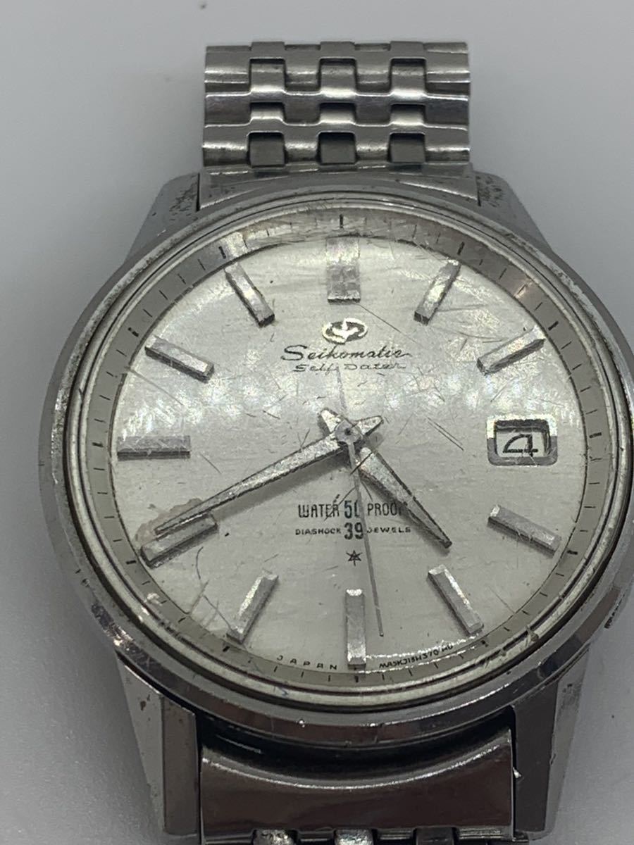 SEIKO 腕時計 セイコー マチック セルフデータ WATER 50 PROOF 39石 