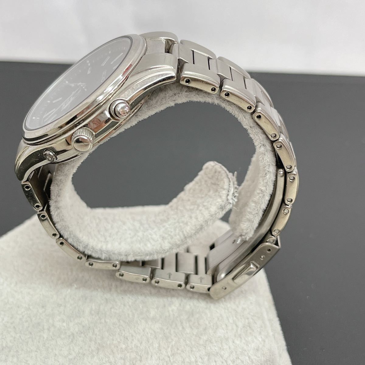 CG166 【動作品】SEIKO セイコ RADIO WAVE CONTROL SOLAR TITANIUM 