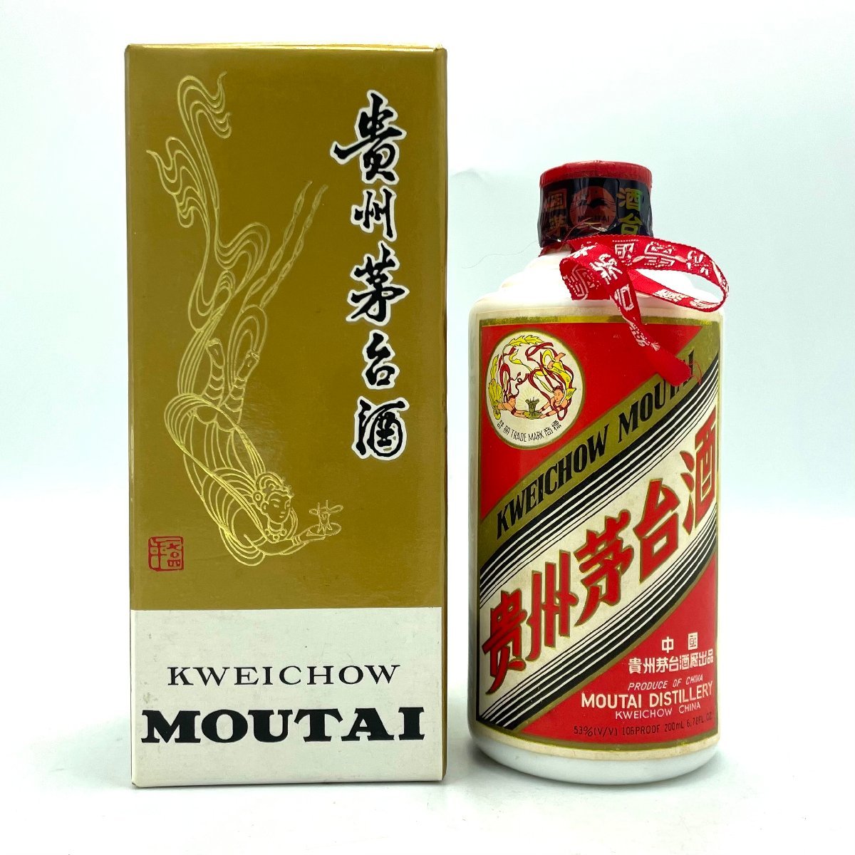 新作登場，HOT 未開栓 貴州茅台酒 マオタイ酒 天女ラベル KWEICHOW MOUTAI 2000年 200ml 箱あり AA0311(その他)｜売買されたオークション情報、yahooの商品情報をアーカイブ公開 - オークファン その他