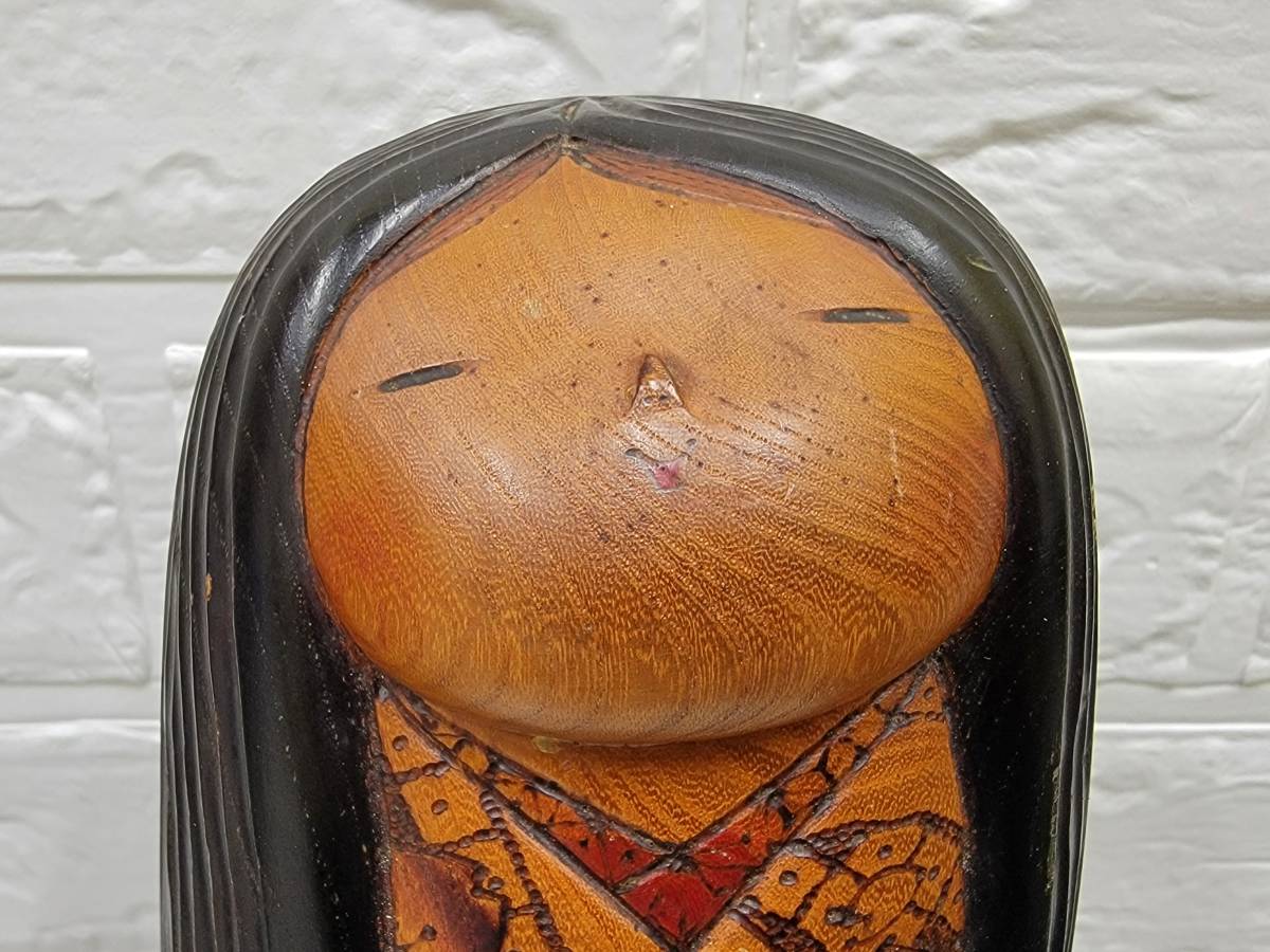 創作こけし 加藤龍雄 - 加藤竜雄作、創作こけし、(夕月) レトロ