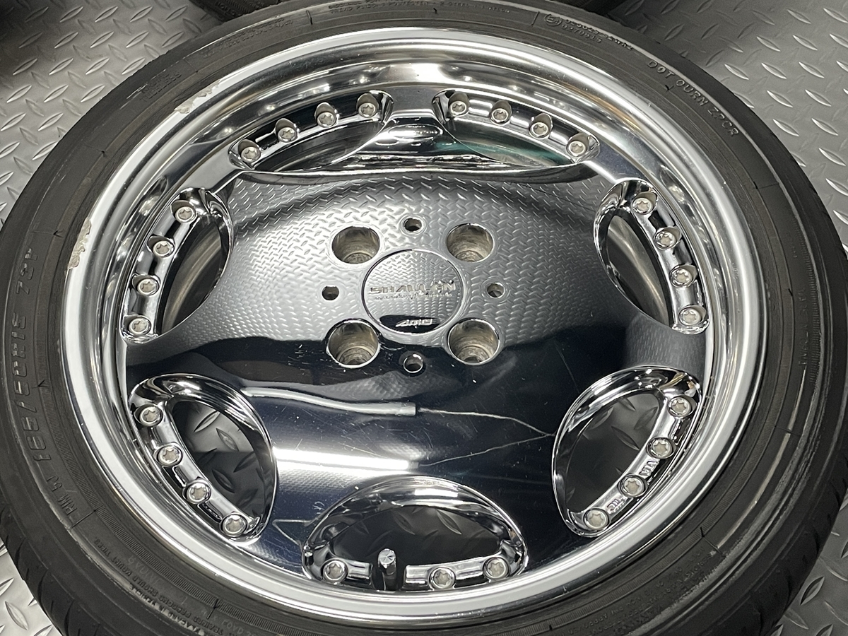 中古】AME SHALLEN 15×6J+38 15×5.5J+42 100 ジー