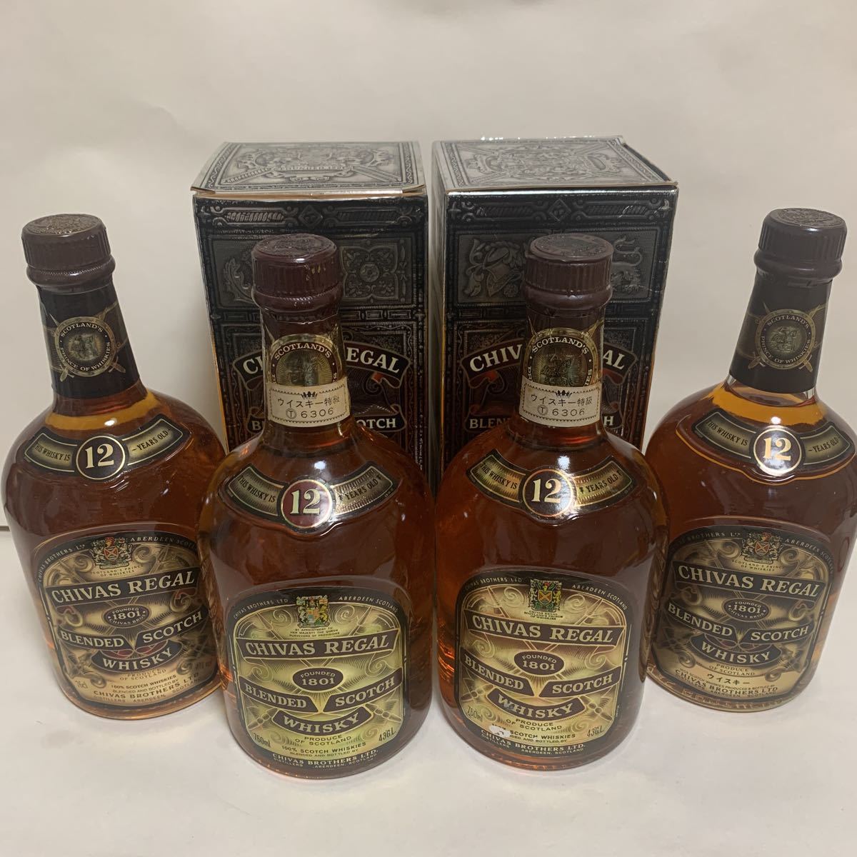 CHIVAS REGAL 12年 4本セット REGAL シーバスリーガル CHIVAS 12年 4本セット 公式通販 18年 旧