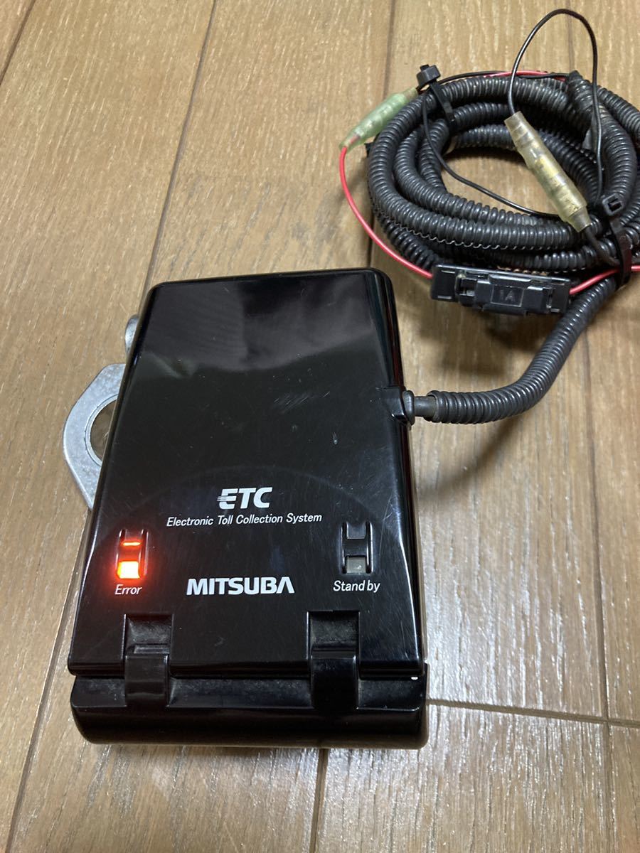 MITSUBA バイク用ETC 一体型 ステー付き バイク用 MITSUBA ステー付き