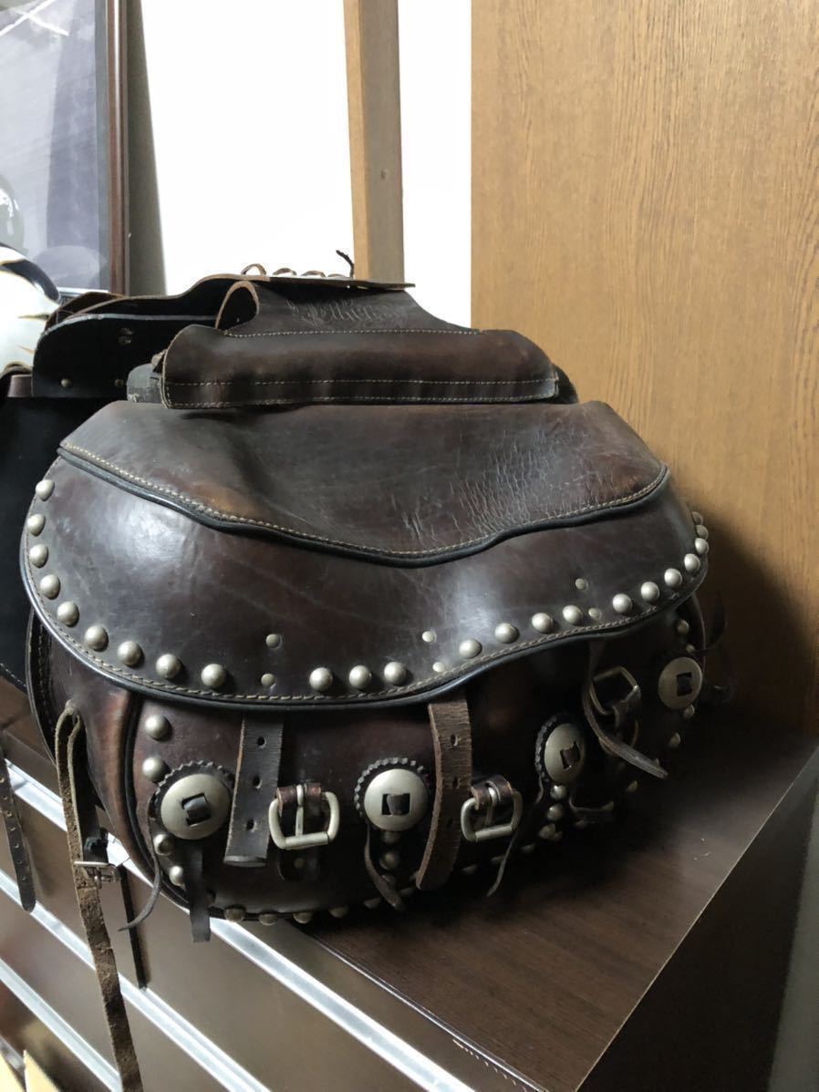 サドルバッグ パンナックル ハーレー ビンテージ