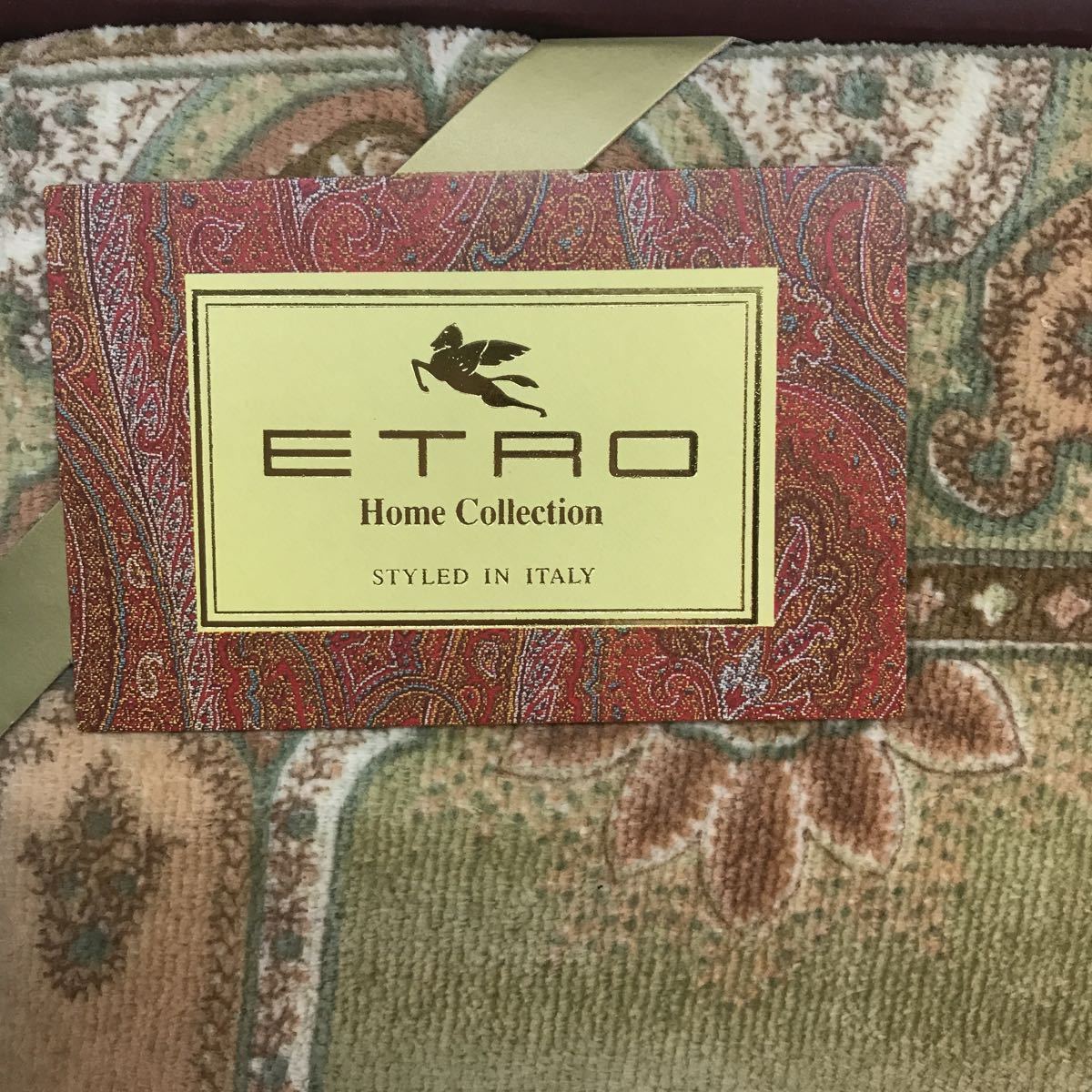 新品】エトロ ETRO タオルケット シングル 綿100% 日本製 西川産業