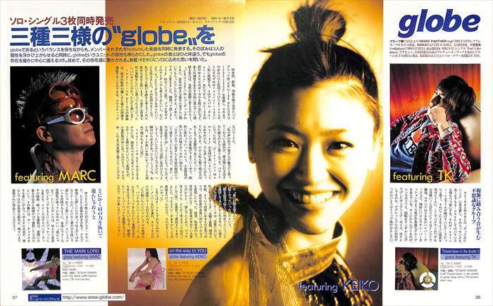 globe グローブ 切り抜き 123P ☆貴重！ほぼページ欠けなし！KEIKO