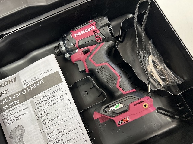■HiKOKI 36V 充電式インパクトドライバー WH36DC フレアレッド「本体＋ケース」新品 ★レッド 赤 ハイコーキ マルチボルト コードレス