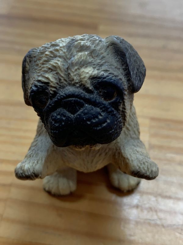 パグ 犬置物 ドマン HK イタリア 陶器製 5匹セット（M1695）(洋風 