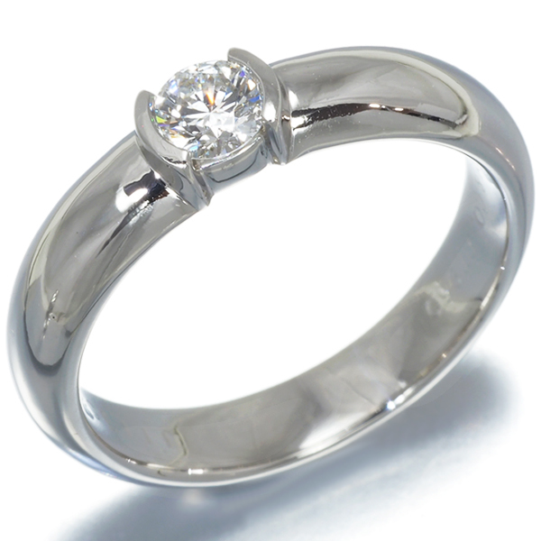 ティファニー ダイヤリング ダイヤモンド 0.23ct ドッツ ソリティア 11 