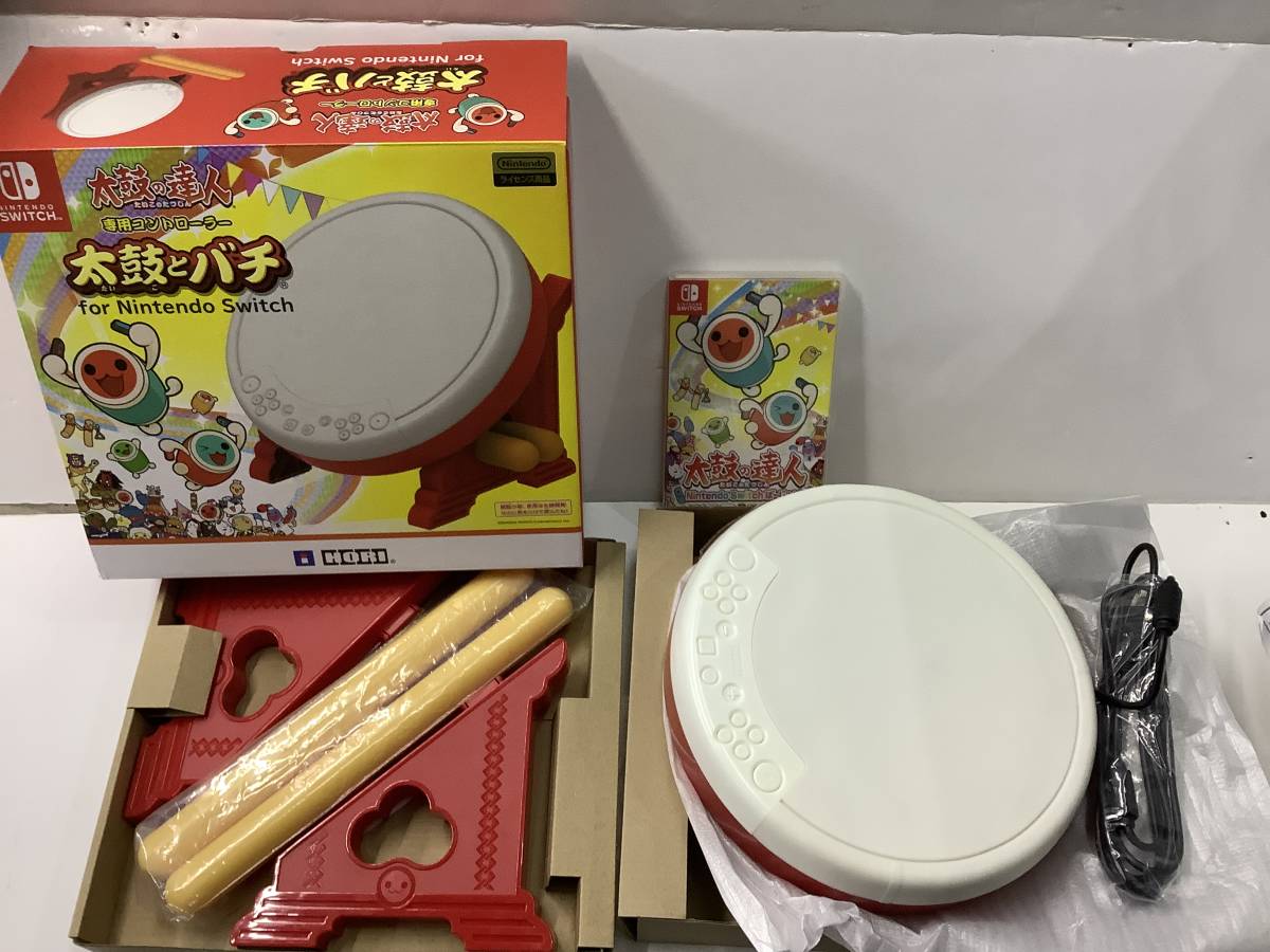 【中古】太鼓の達人ソフト+専用コントローラー スイッチソフト 太鼓の達人 + 太鼓の達人専用コントローラー 中古 動作