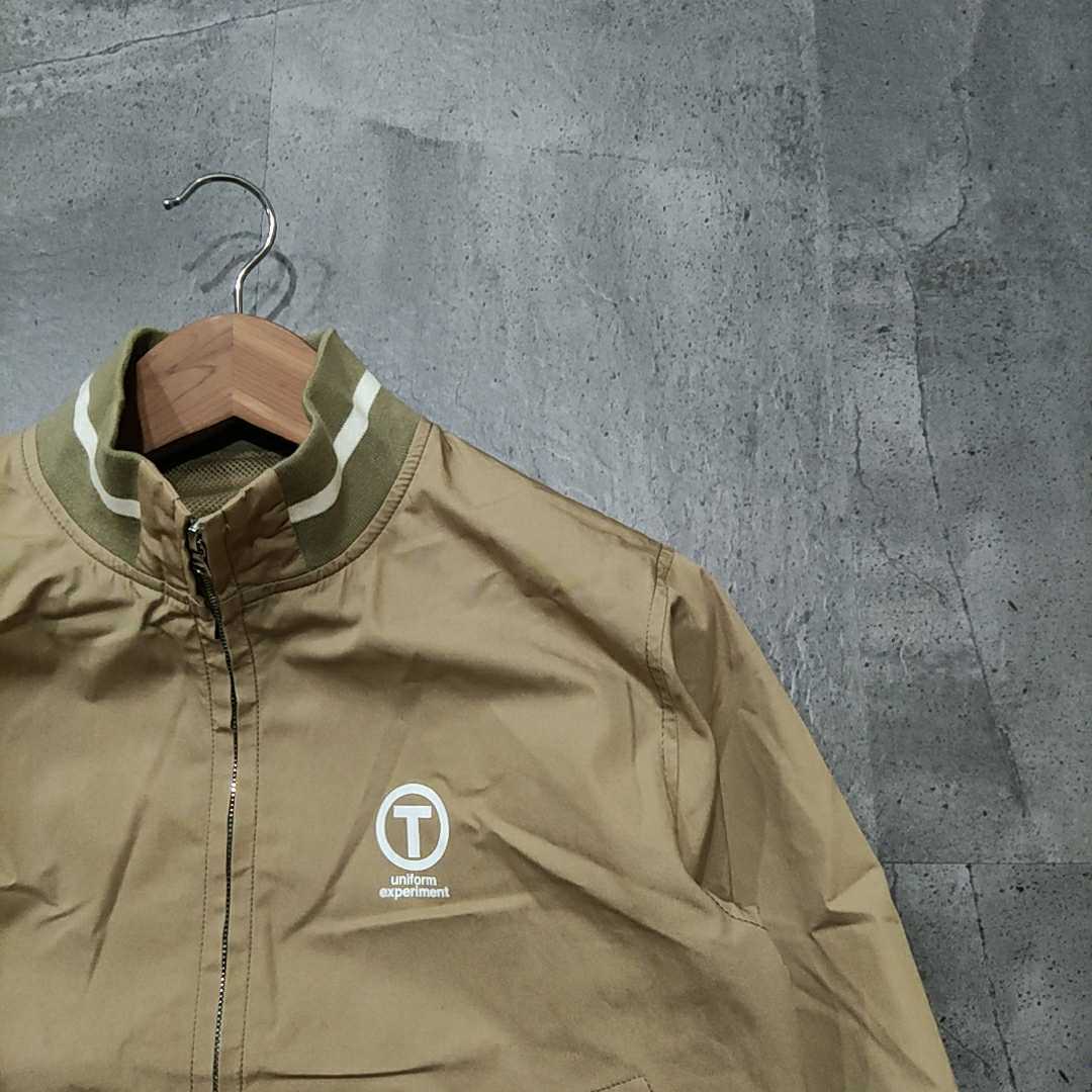 ◆ 良品!! '09SSモデル' 『 uniform experiment 』 ジップアップ MA-1 ブルゾン size2 ベージュ 紳士服 riri ユニフォームエクスペリメント Uniform School dForce ラグジュアリーウェア!! AZ ミズノ