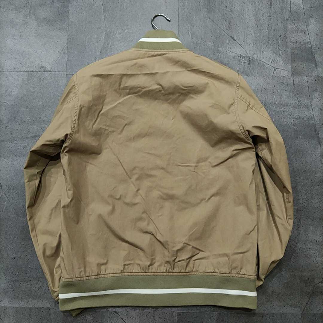 ◆ 良品!! '09SSモデル' 『 uniform experiment 』 ジップアップ MA-1 ブルゾン size2 ベージュ 紳士服 riri ユニフォームエクスペリメント Uniform School dForce ラグジュアリーウェア!! AZ ミズノ
