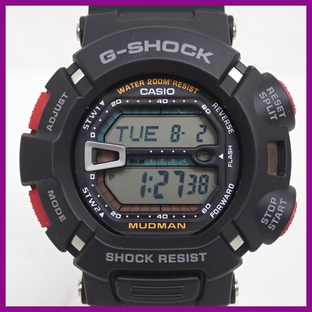 【低価，人気セール】 試着のみ CASIO/カシオ G-SHOCK MUDMAN/マッドマン G-9000-1VCF 海外モデル/ブラック/20気圧防水/外箱等付属$1245800201(MUDMAN)｜売買されたオークション情報、yahooの商品情報をアーカイブ公開 - オークフ G-SHOCK