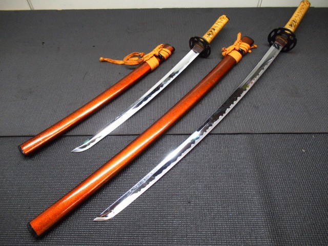 9. 模造刀 模擬刀 大刀 全長約101cm刃渡約71cm 重さ約1150g 模造刀