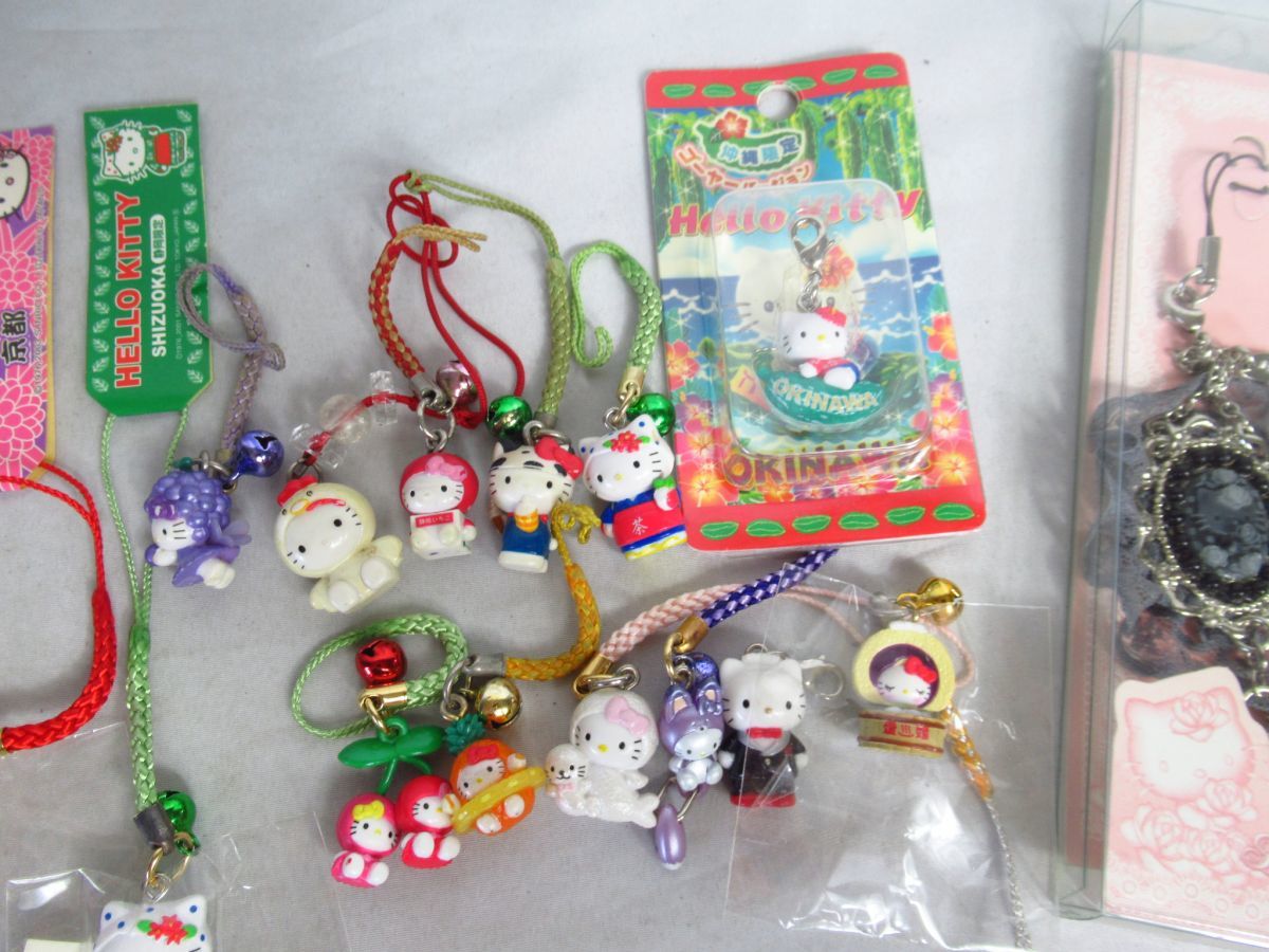 X118 希少☆ハローキティ ストラップ ご当地 根付 セット 約50個  