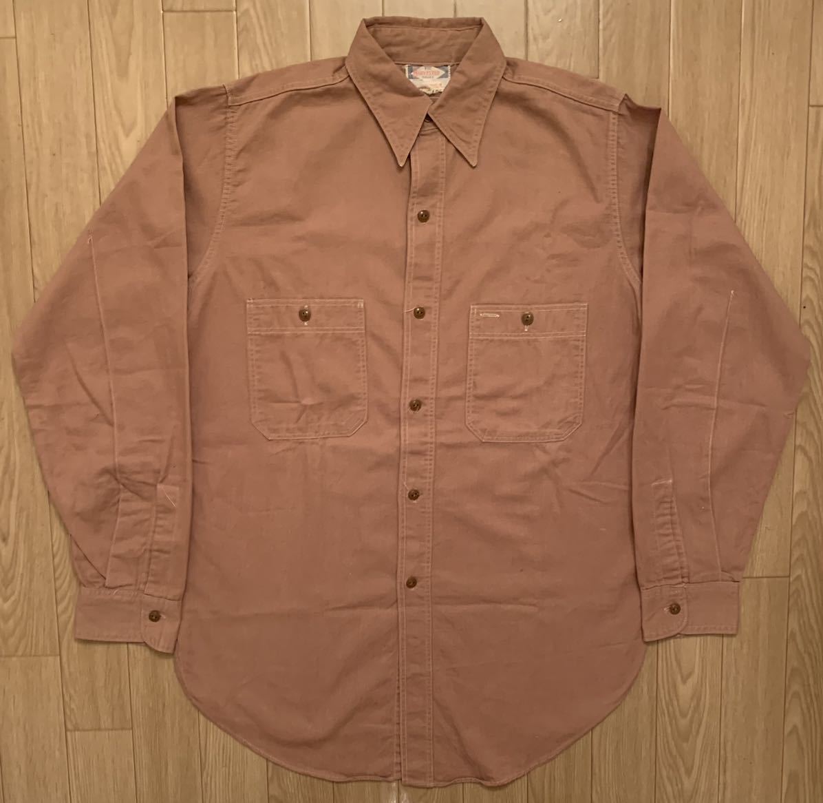 Special 幻　ブラウン　ベタシャン　40s HARVESTER シャンブレーシャツ(検　30s 50s 60s 大戦　Levi’s Lee ショートホーン　デニム　)