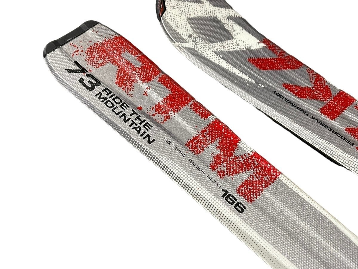 【166cm】volkl rtm 73 整備済み カービング VOLKL RTM 73 RIDE THE MOUNTAIN 166 カービングスキー ストック
