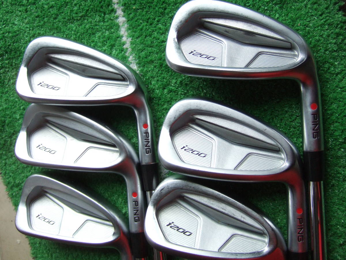 PING i200 モーダス105(S) 赤ドット 5～W 6本セット ピン PING i200 0