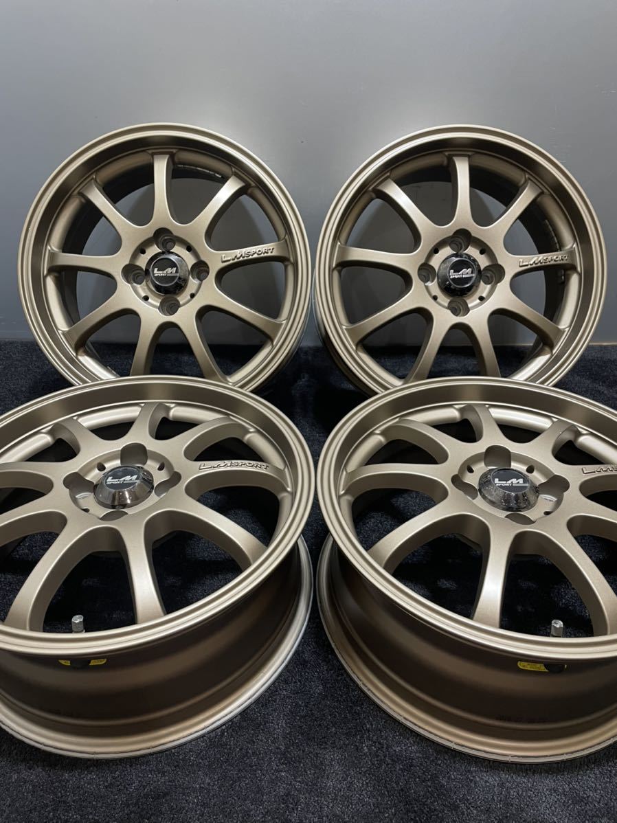 ホイール4本セット 16インチ 6.5J+43 4H-100 GALERNA FINURA ブルーガン