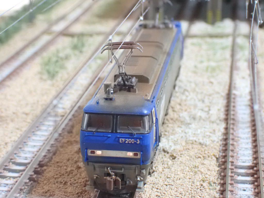 KATO EF200 新塗装 ウェザリング・精密加工 常点灯付き(電気機関車 