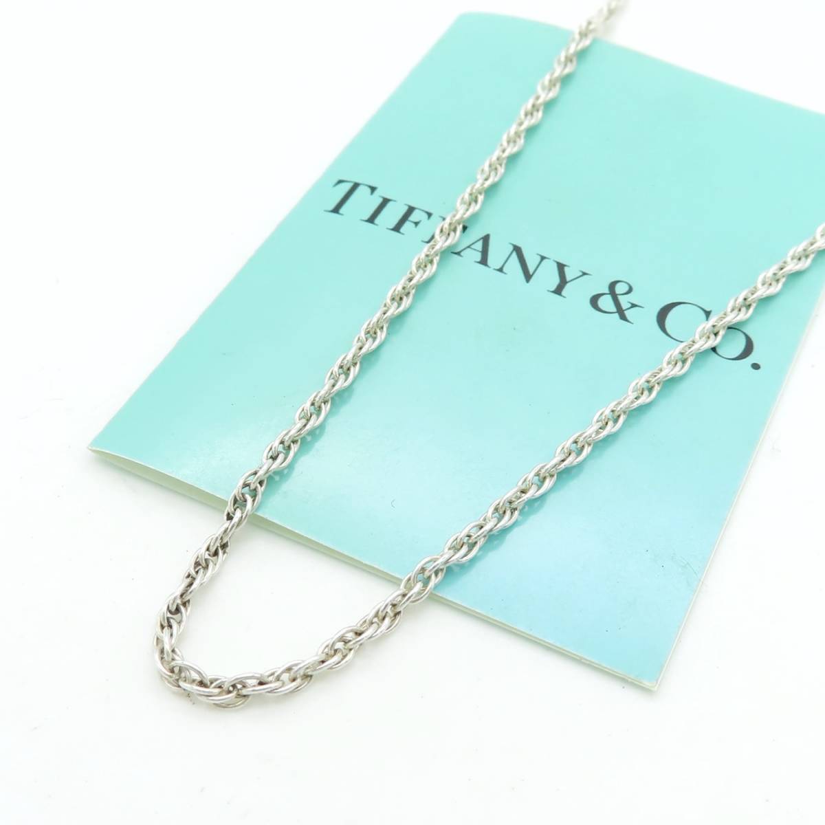 ティファニー スクリュー シルバー ネックレス チェーン SV925 46㎝ 送料無料】 希少 美品 Tiffany&Co. ティファニー スクリュー