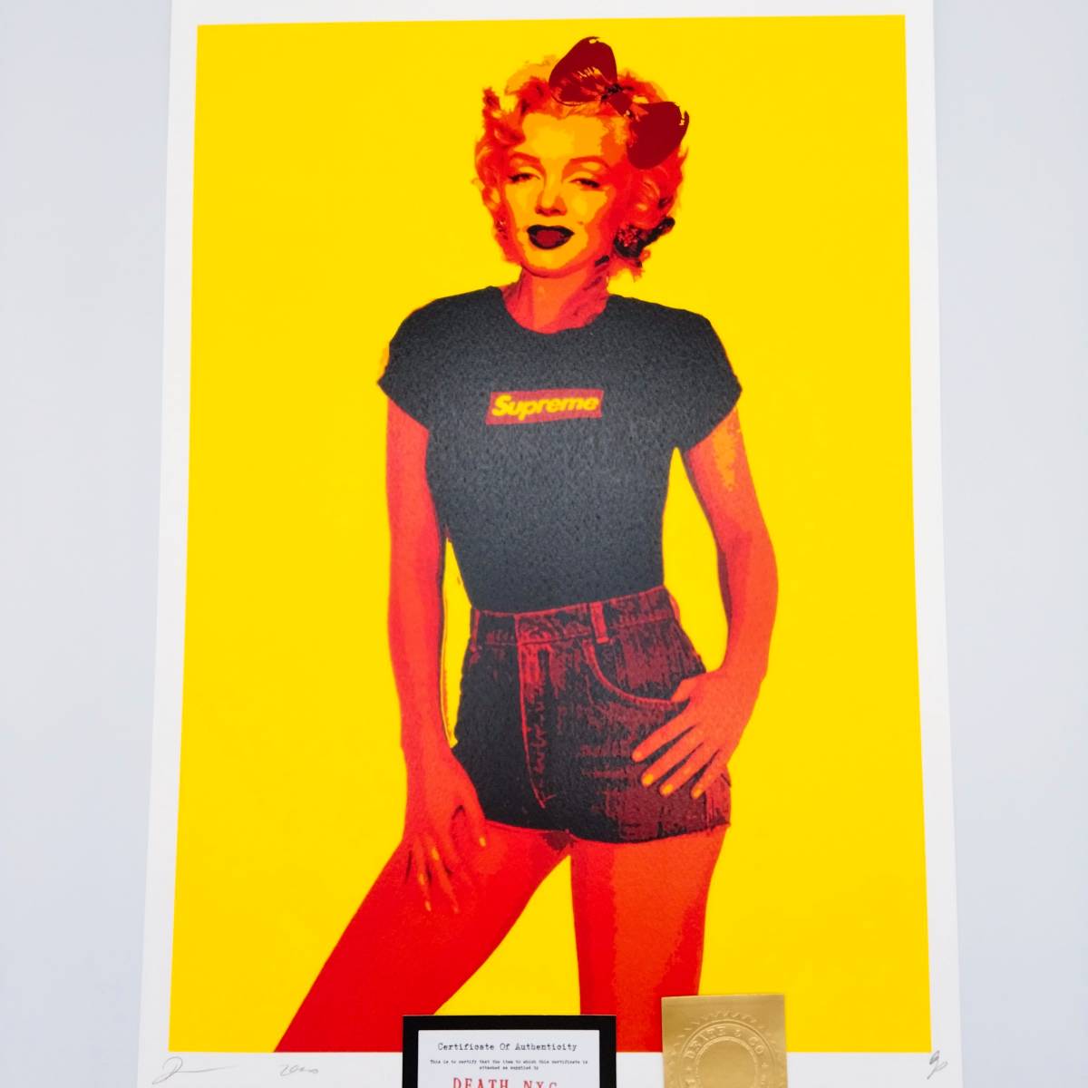 DEATH NYC マリリンモンロー 世界限定100枚 現代アート 直筆サイン