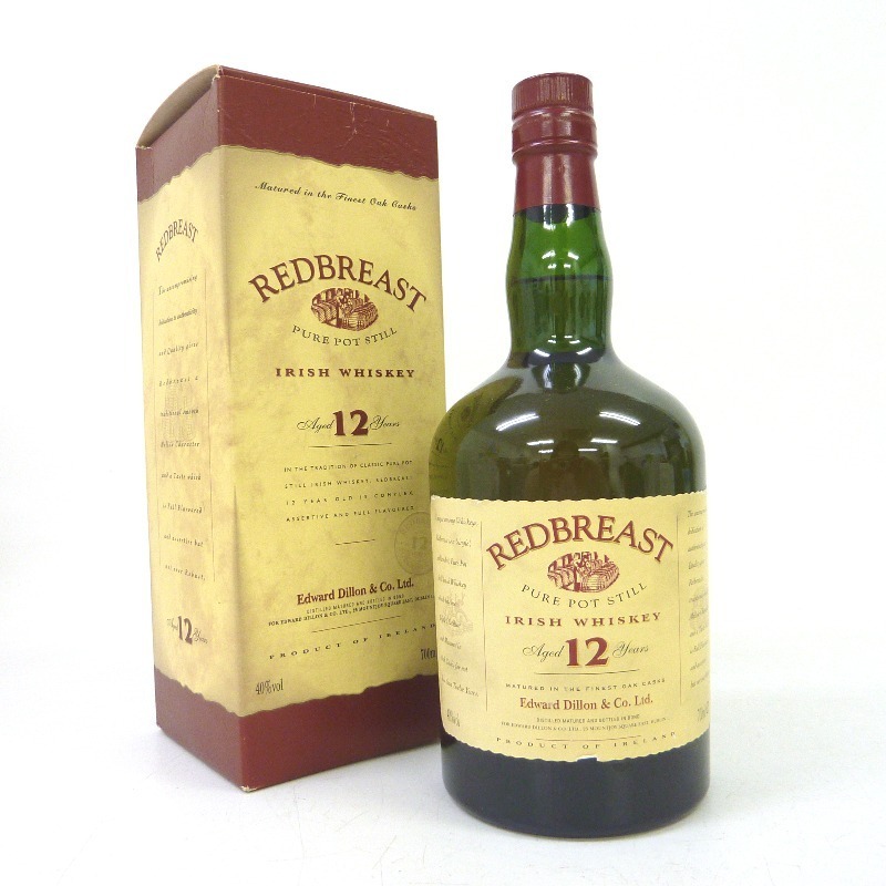 正規品，品質保証 レッドブレスト 12年 700ml 箱なし(アイリッシュ)｜売買されたオークション情報、yahooの商品情報をアーカイブ公開 - オークファン アイリッシュ