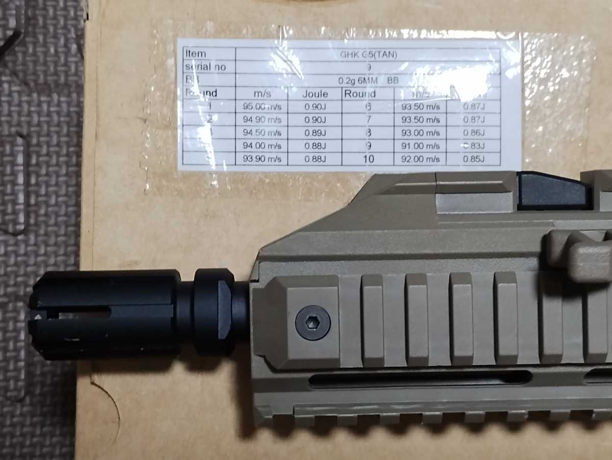 GHK G5 | ガスブローバックライフル TAN GBBR GHK-G5-TN エアガン