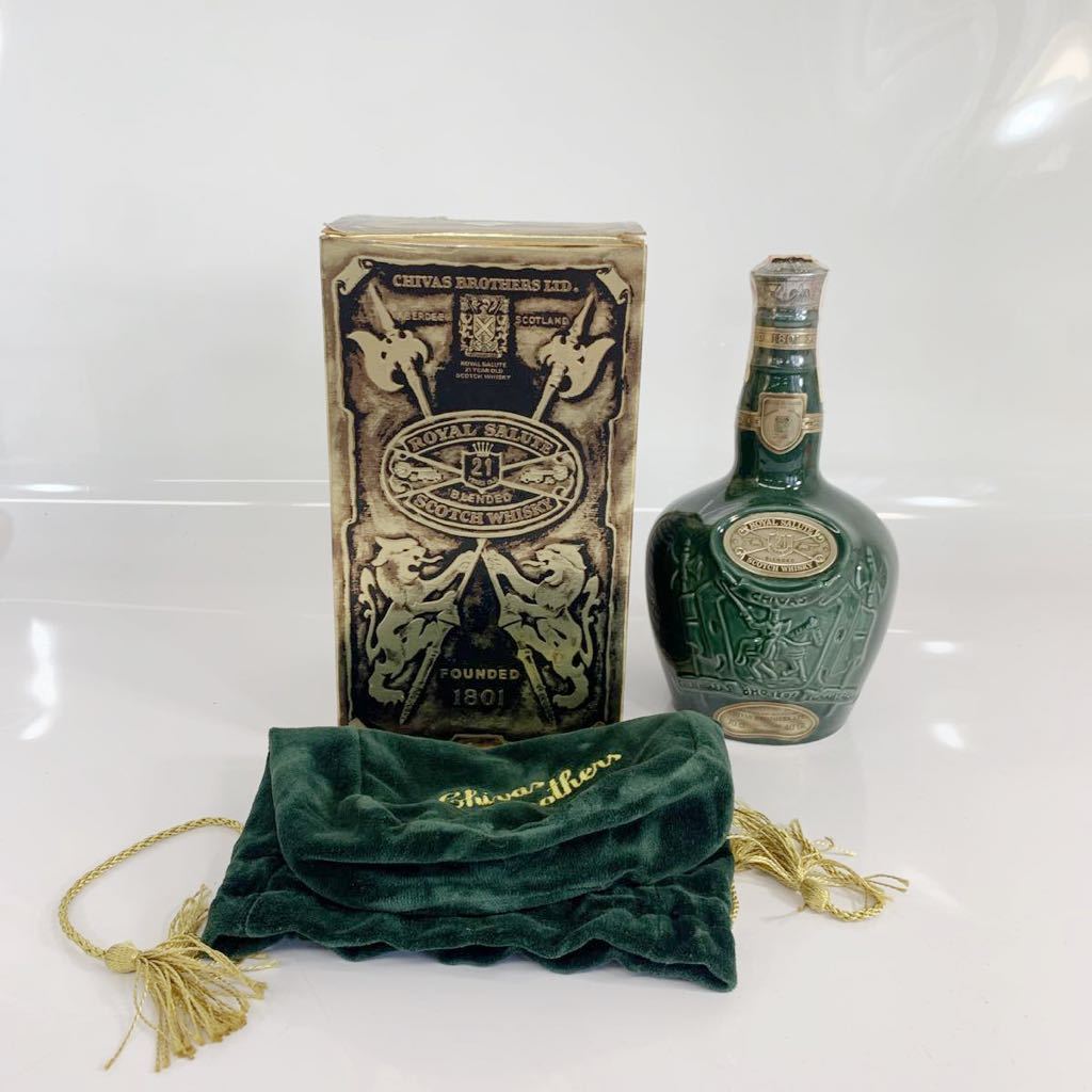 未開栓 SALUTE 21年 スコッチウイスキー 茶色ボトル 未開栓】ロイヤル