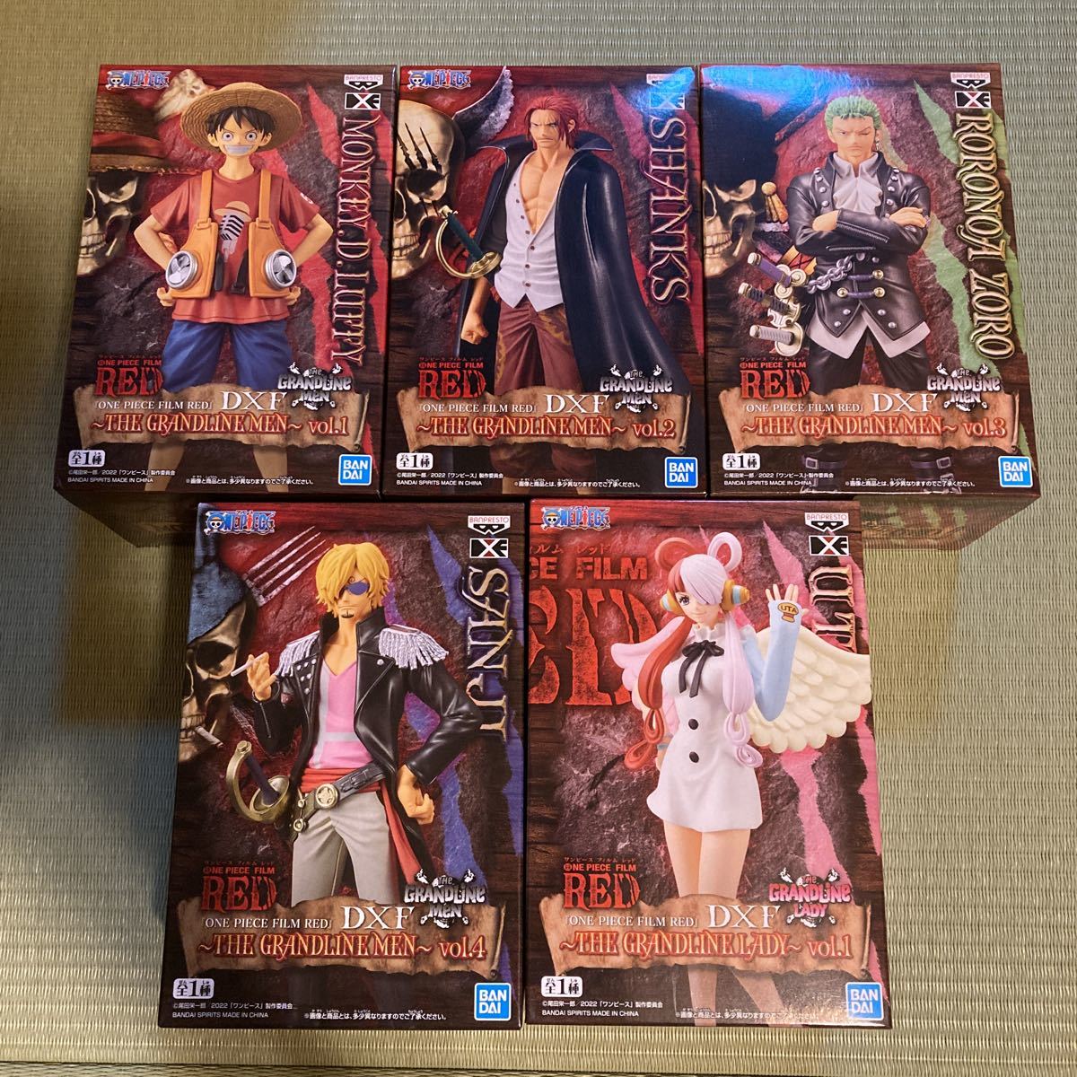 ワンピース DXF FILM RED THE GRANDLINE MEN LADY ルフィ シャンクス 