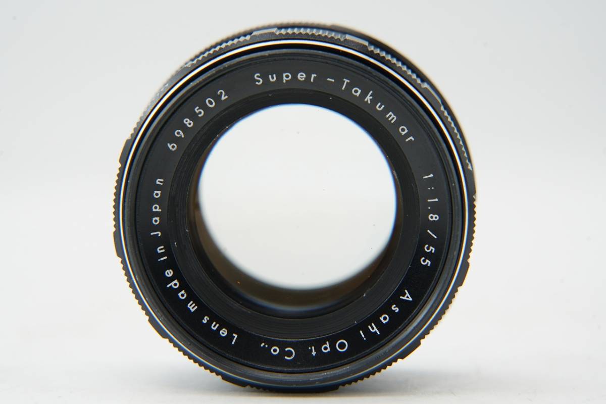 【 良品 】 ペンタックス Asahi PENTAX Super TAKUMAR f1.8 55mm 初期型 M42マウント　純正メタルキャップ付き　 ＭＦ　レンズ #5060 PENTAX ペンタックス Pentax 35&frasl;3.5 55&frasl;1.8 0