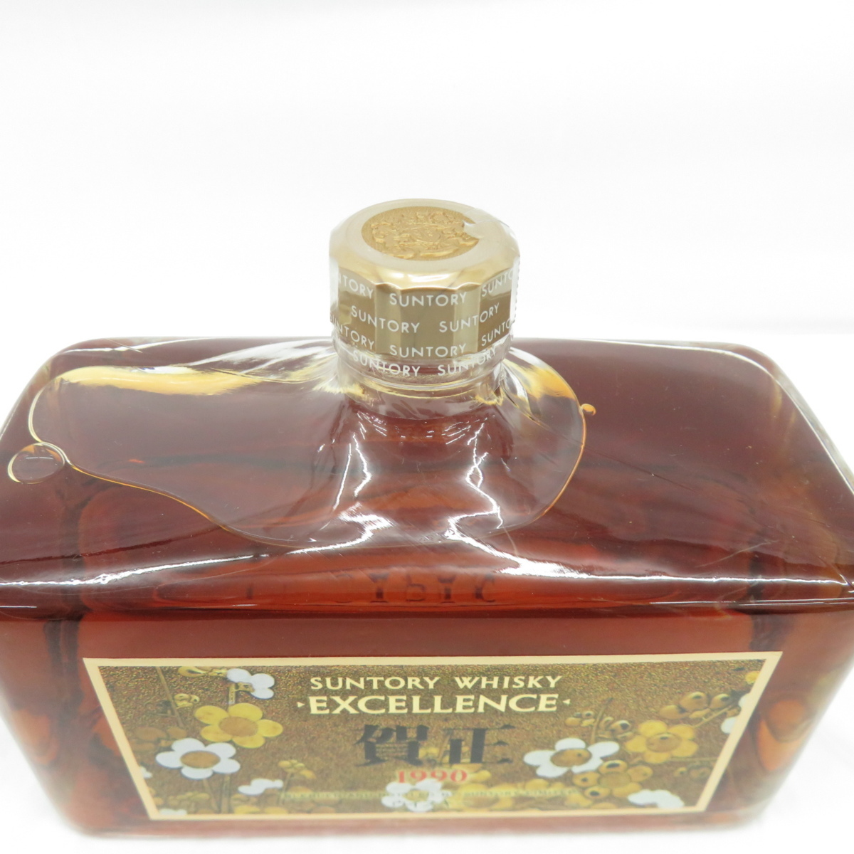 未開栓】SUNTORY サントリー エクセレンス 賀正 1990 獅子舞 陶器