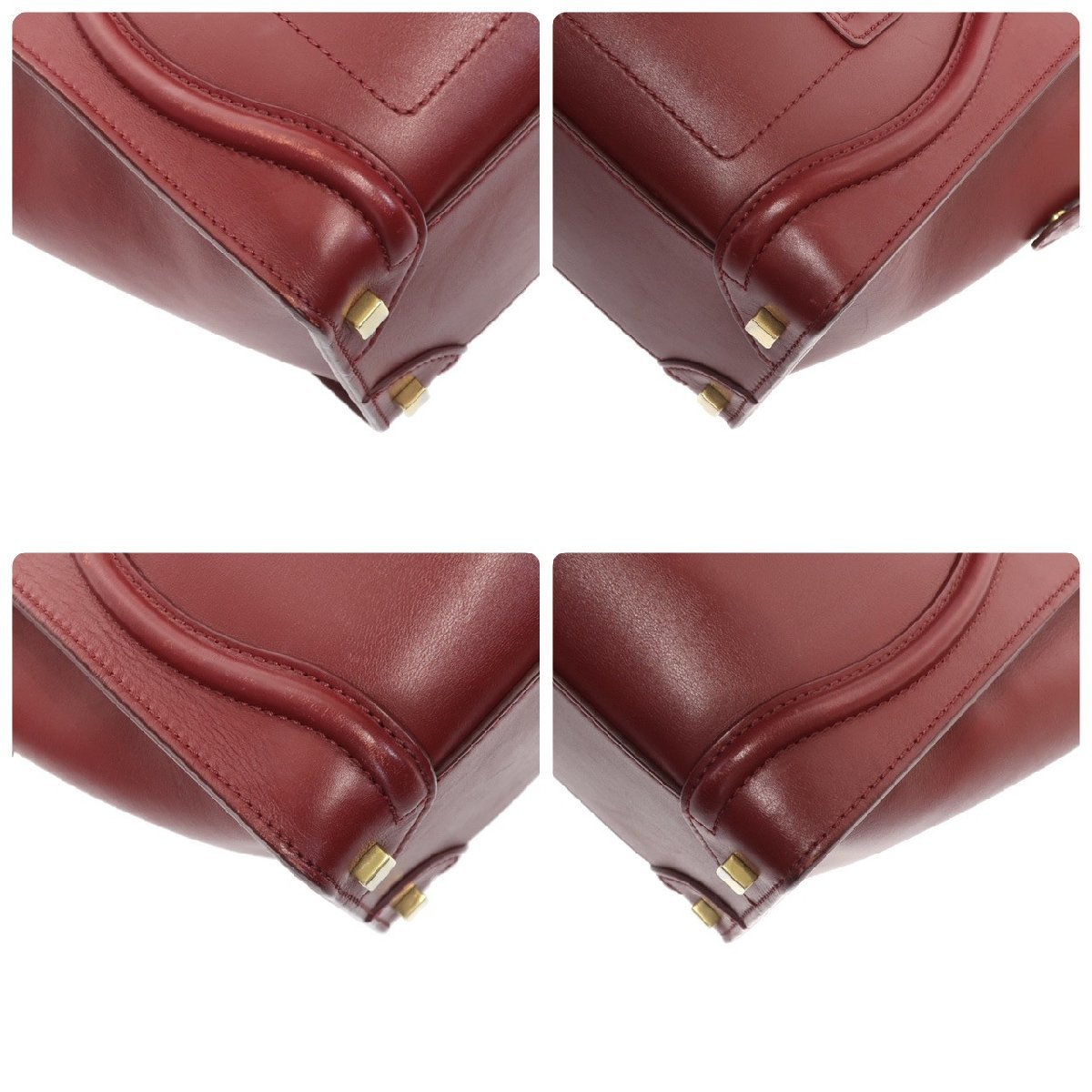 美品 1円スタート CELINE セリーヌ ラゲージ マイクロショッパー 