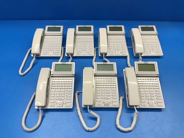 2【 岩崎通信機 / IWASAKI 】電話機 ビジネスフォン 7台セット ビジネスホン【 IX-24KT-N 】24ボタン 100