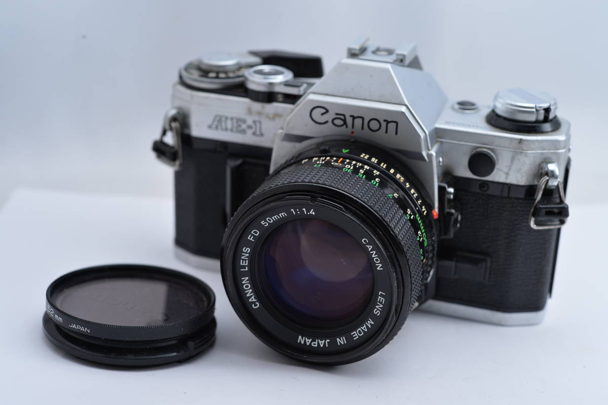 買取販売価格 #3874 CANON AE-1 FD 50mm F1.4 キャノン 一眼レフ