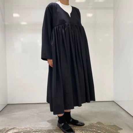 【tao】一枚でとても暖かい◎エステル ウールトロ ワンピース 黒 Ｍサイズ●今期 新作 2022 AW タオ コムデギャルソン トリコ tricot