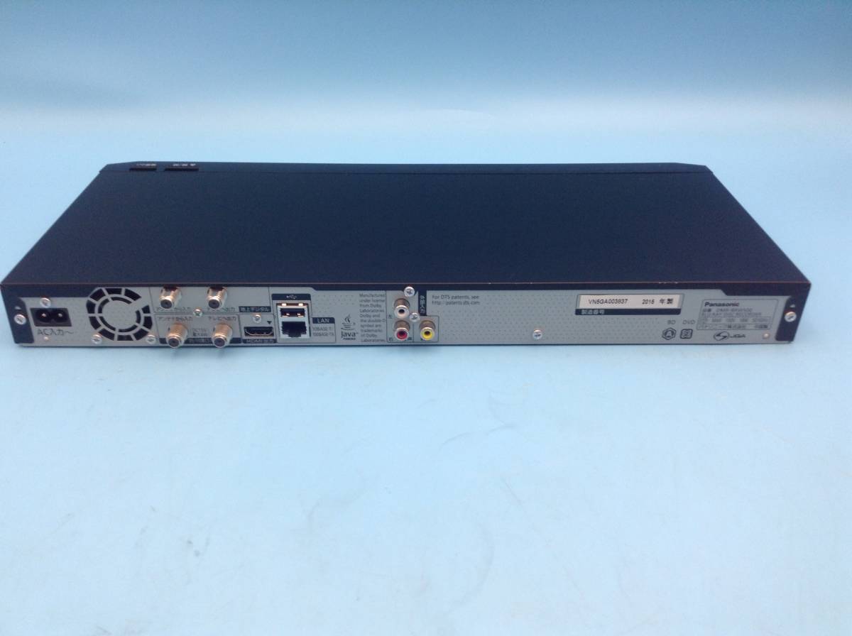 送料無料 H2085☆Panasonic/パナソニック/BLU-RAY DISC RECORDER/ブルーレイディスクレコーダー/BDレコーダー/DMR-BRW500/15年製