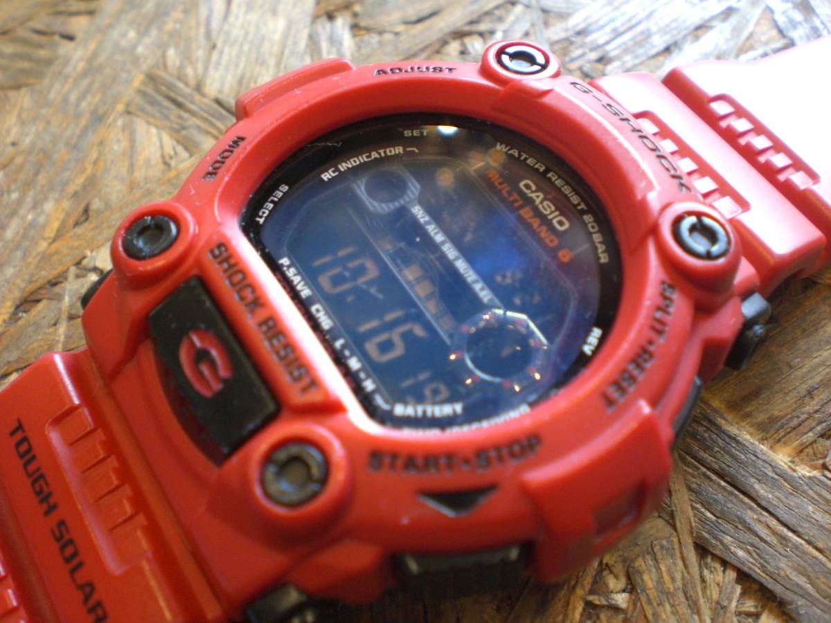 良品 CASIO G-SHOCK GW-7900RD Burning Red/バーニングレッド タフ