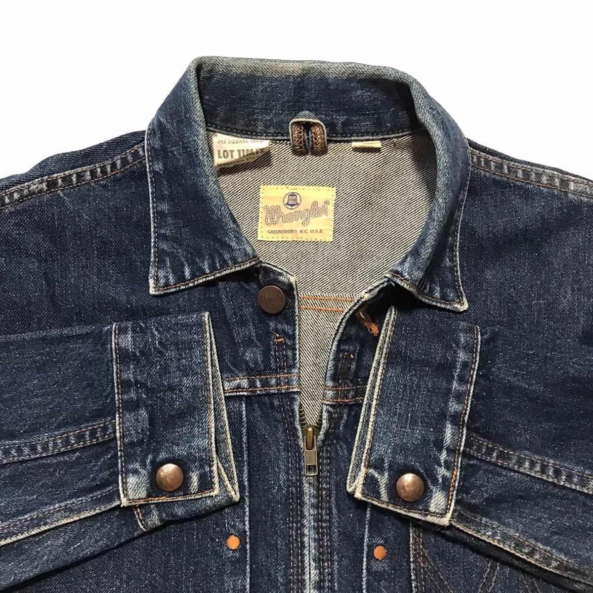 希少 90年代 Wrangler ラングラー デニムジャケット 日本製 Gジャン