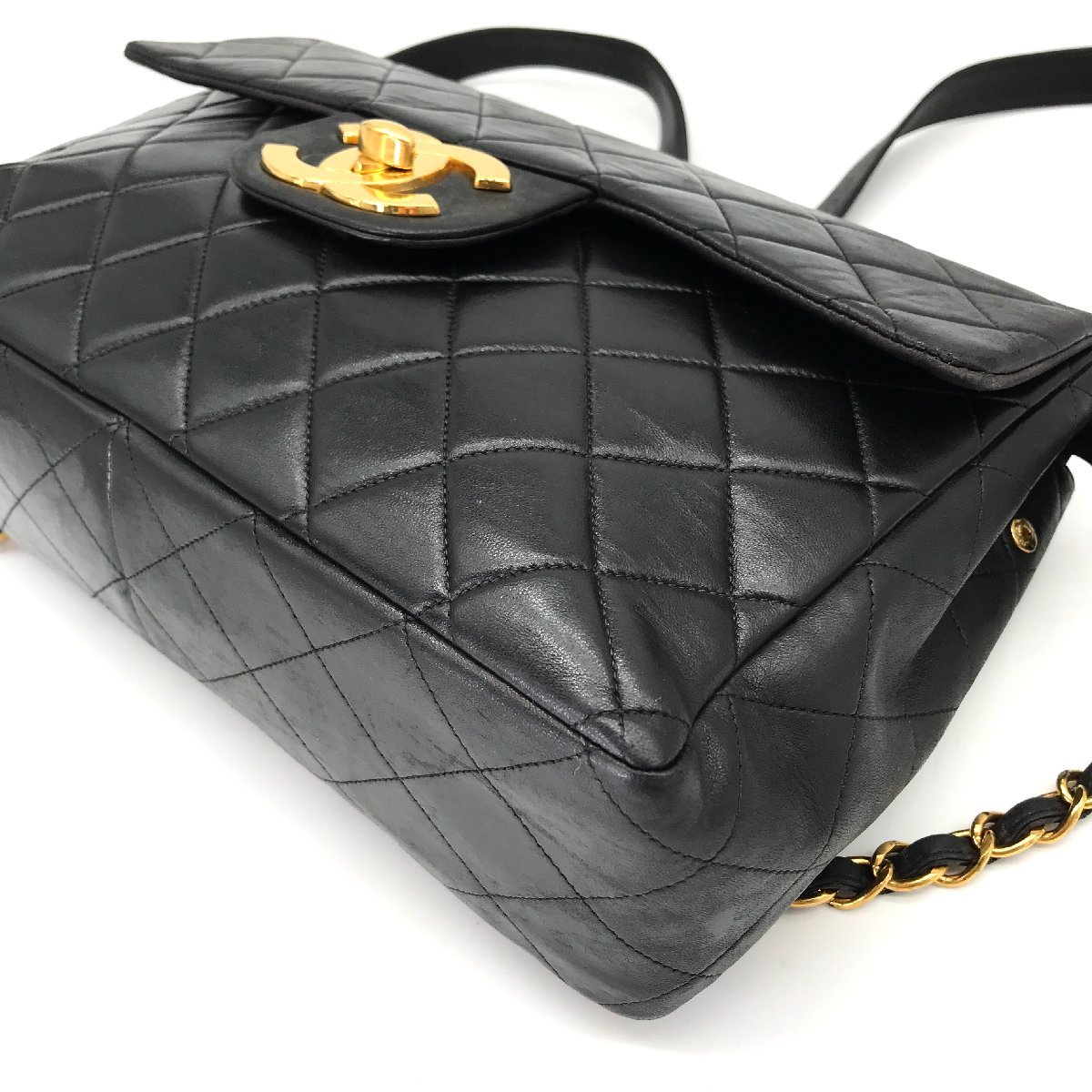M5637 1円 良品 CHANEL シャネル ココマーク ターンロック デカ 