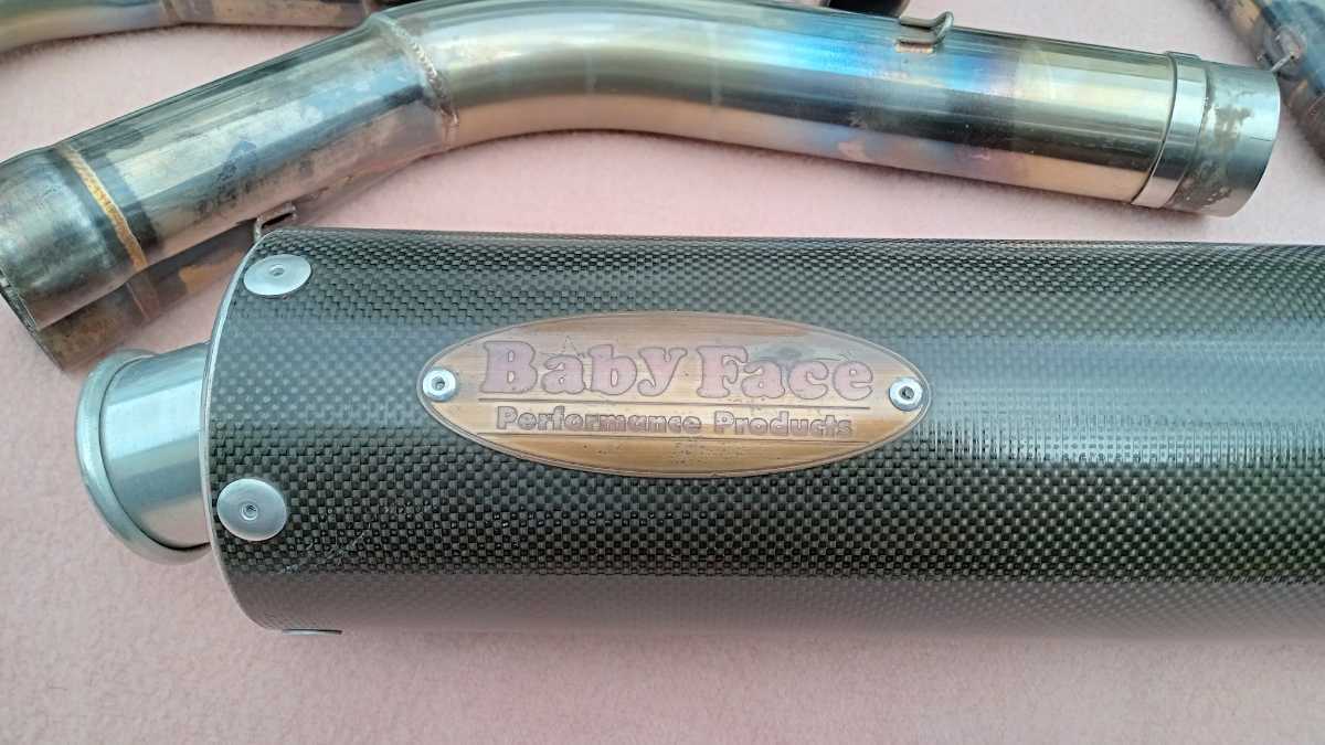 ZZR1100D、ZZR1100C、ベビーフェイスフルエキカーボンマフラー