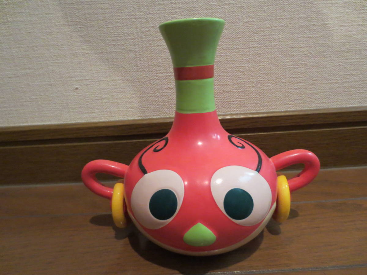 アクビちゃんの魔法の壺　アンティーク ハクション大魔王 陶器製 アクビちゃん - 花瓶 あくびちゃん