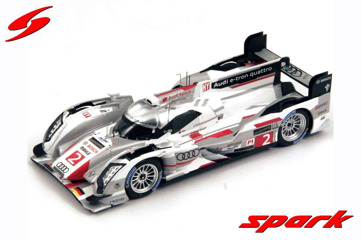 スパーク 1/43 アウディ R18 e-tron LM2012 No.2 2位 43LM13 1/43 AUDI R18 E-TRON QUATTRO No.2 WINNER 24H LE MANS 2013