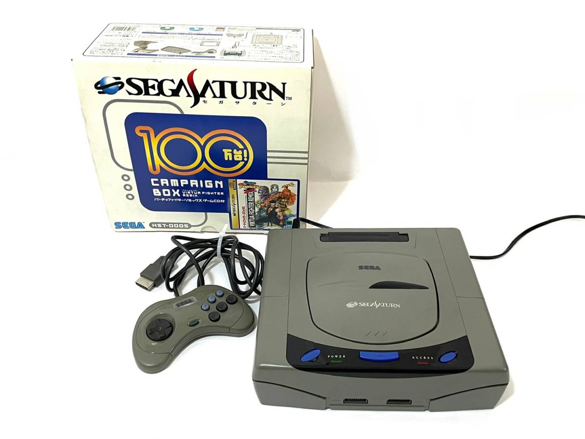 ☆【通電のみ確認済】SEGA/セガ HST-3200 セガサターン/SEGA SATURN ゲーム機器 おもちゃ (30131sy3) 