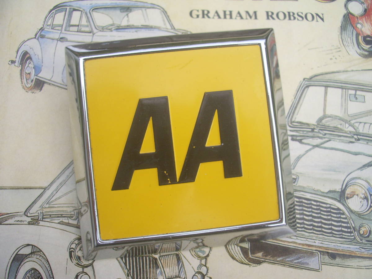 中古AA グリルバッジ◇英国自動車協会 Automobile Association☆1970 